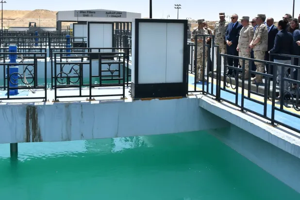 محطة «الدلتا الجديدة» في منطقة «الحمام» بالساحل الشمالي (المتحدث العسكري المصري)