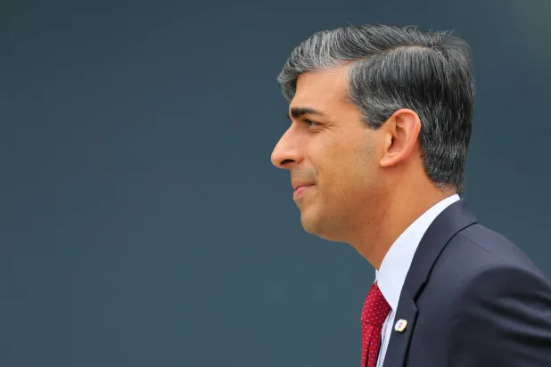 رئيس الوزراء البريطاني ريشي سوناك (أ.ف.ب)