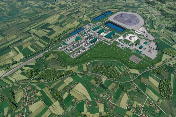 صورة لموقع جادار المقترح (موقع شركة ريو تينتو)