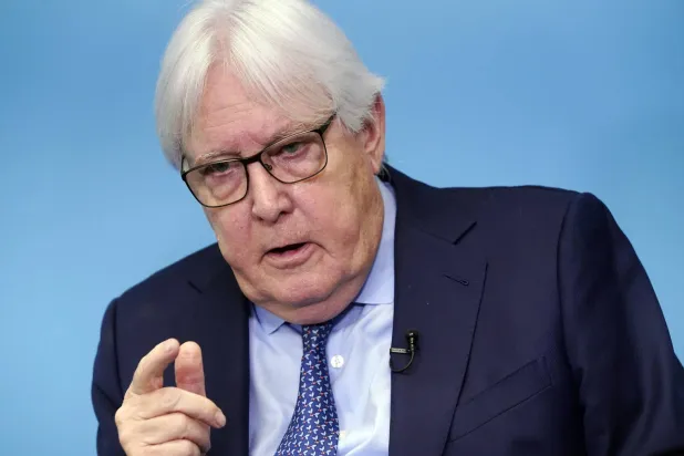 وكيل الأمين العام للشؤون الإنسانية ومنسق الإغاثة في حالات الطوارئ مارتن غريفيث 5 يونيو 2024 «أسوشييتد برس»