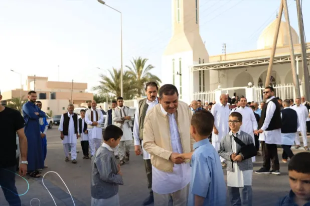 Libya Ulusal Birlik Hükümeti (UBH) Başbakanı Abdulhamid Dibeybe, bayram namazını memleketi Misrata'da kıldı. (UBH’ye bağlı Hükümetimiz platformu)