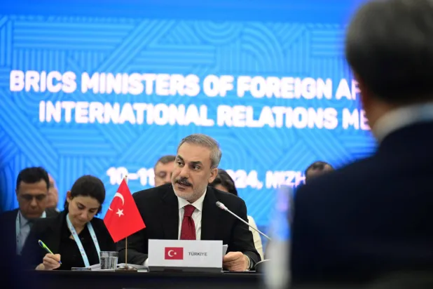 فيدان شارك في اجتماع وزراء خارجية دول مجموعة «بريكس» بروسيا بوقت سابق يونيو الحالي (الخارجية التركية)