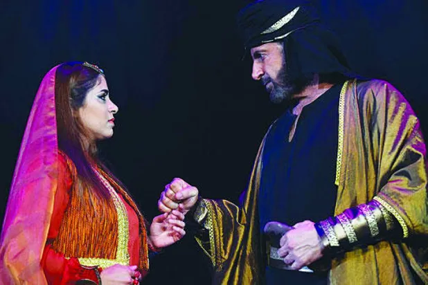 غسان صليبا والسوبرانو لارا جو خدار في  العمل الأوبرالي اللبناني "عنتر وعبلة"