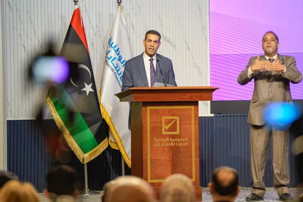 عماد السايح رئيس المفوضية الوطنية للانتخابات في ليبيا (المفوضية - فيسبوك)