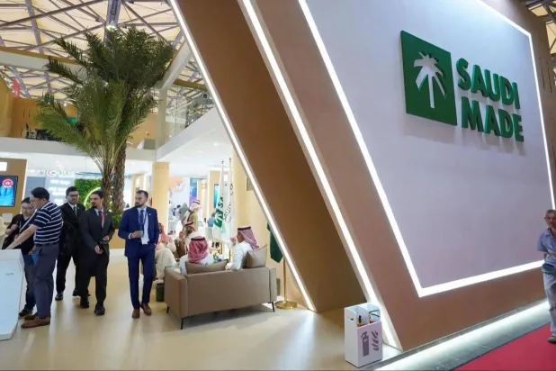 جناح «صناعة سعودية» في معرض النقل والخدمات اللوجيستية 2024 في الصين (واس)