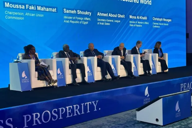 شكري وأبو الغيط وفقي يشهدون فعاليات النسخة الرابعة من «منتدى أسوان للسلام» (الخارجية المصرية)