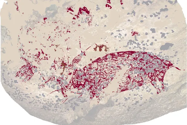 أقدم فنّ سردي يُعثَر عليه (أ.ف.ب)