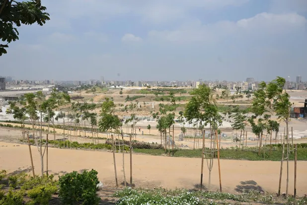 جانب من حديقة الفسطاط التاريخية (رئاسة مجلس الوزراء المصري)