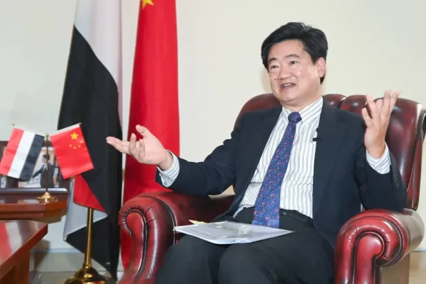 Shao Zheng, Chargé d'Affaires of the Chinese Embassy in Yemen. (Photo Credit: Bashir Saleh)
