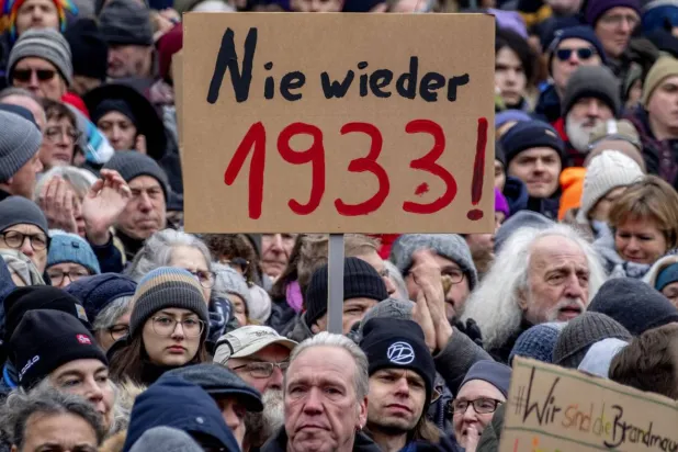 مظاهرة المانية ضد صعود اليمين المتطرف