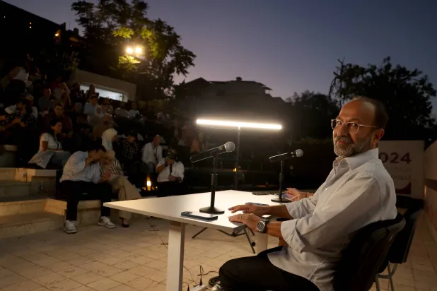 المخرج الإيراني أصغر فرهادي الحائز جائزتَي أوسكار عامَي 2012 و2017 (إدارة مهرجان عمّان السينمائي الدولي)