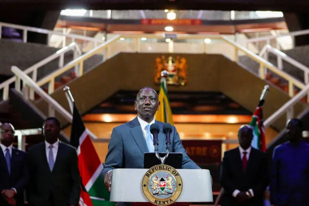 الرئيس الكيني وليام روتو (رويترز)