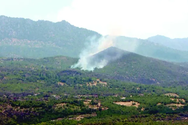 Duhok'ta bir tepeye yapılan Türk bombardımanı (Kürt medyası)