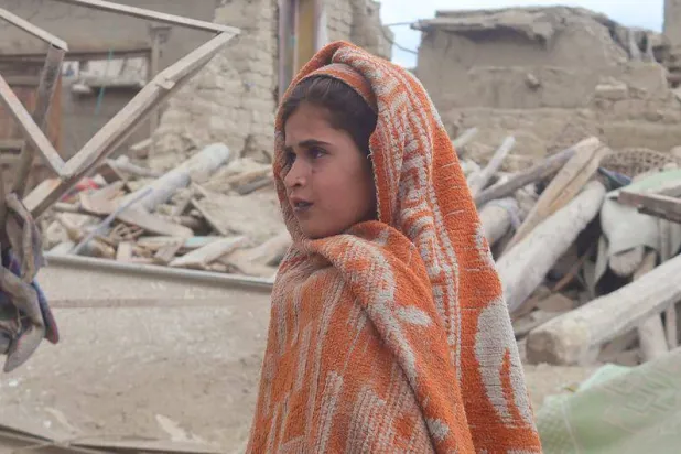 أفغانية ضحية زلزال شمال البلاد (اليونيسف)