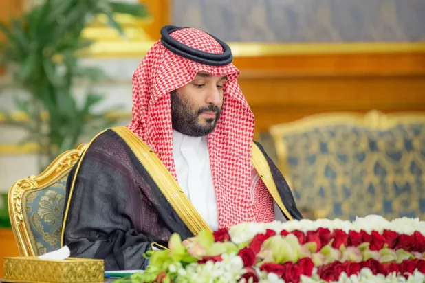 الأمير محمد بن سلمان مترئساً جلسة مجلس الوزراء في جدة (واس)
