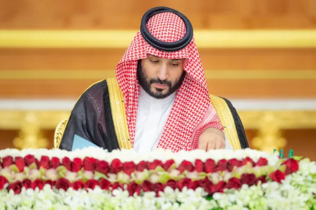 الأمير محمد بن سلمان مترئساً جلسة مجلس الوزراء في جدة (واس)