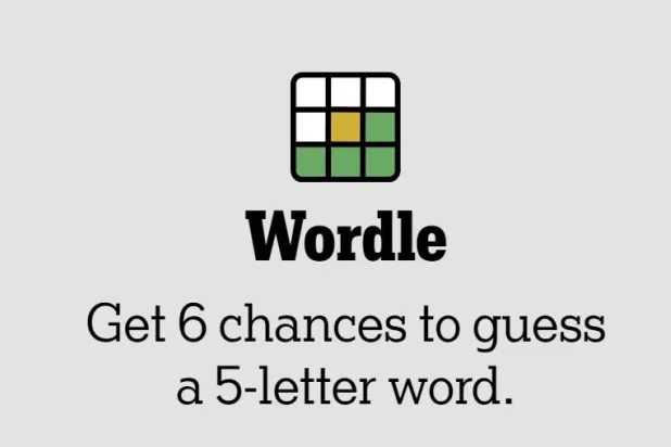 لقطة للعبة الإنترنت الشهيرة «ووردل» من موقع «نيويورك تايمز»