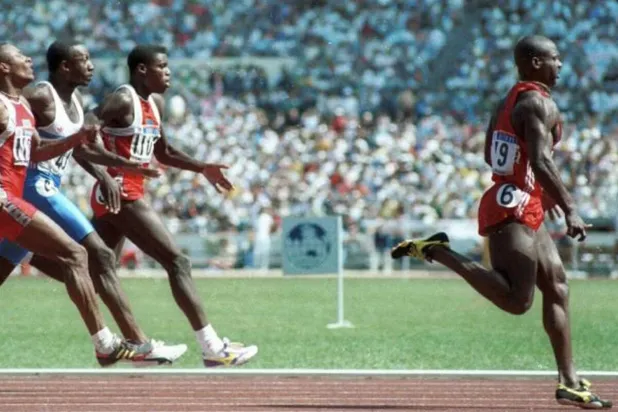 بن جونسون خلال أولمبياد سيول 1988 (رويترز)