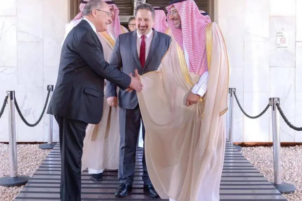 وزير الصناعة والثروة المعدنية السعودي يلتقي نائب رئيس البرازيل (واس)