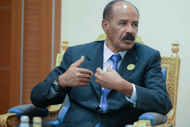 الرئيس الإريتري آسياس أفورقي (تصوير: بشير صالح)