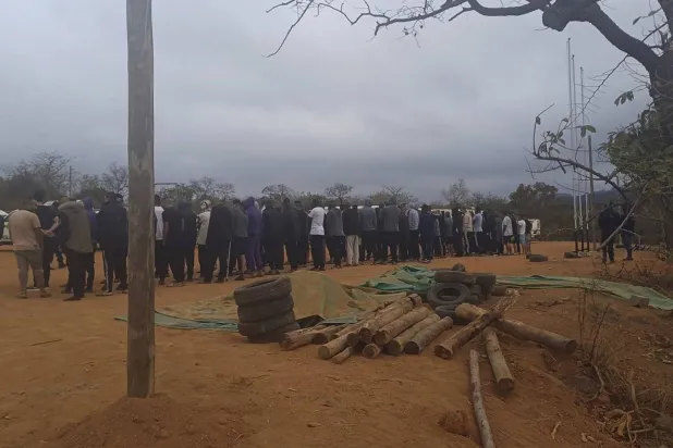 A photo released by South African authorities shows several Libyan detainees (AP)