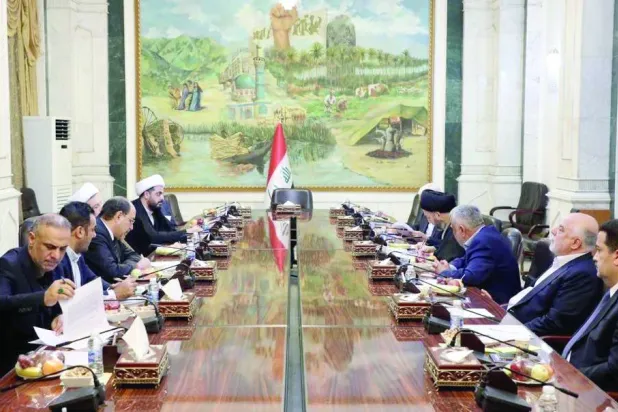 صورة نشرتها منصات مقرَّبة من «الإطار التنسيقي» لأحد اجتماعاته في بغداد