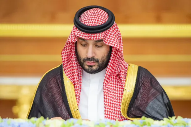 الأمير محمد بن سلمان لدى ترؤسه جلسة مجلس الوزراء في جدة الثلاثاء (واس)