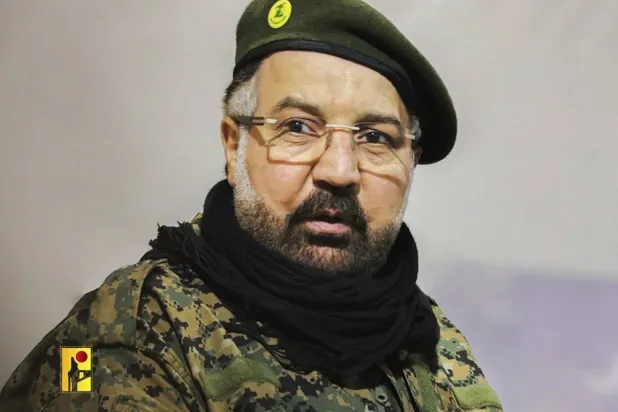 This picture released on Wednesday, July 31, 2024 by Hezbollah Military Media shows Fouad Shukur a Hezbollah top commander who was killed by an Israeli airstrike that hit a building on Tuesday, July 30, 2024, in a southern suburb of Beirut, Lebanon. (Hezbollah Military Media vía AP) 