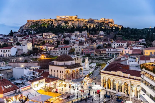 جانب من مدينة أثينا عاصمة اليونان (رويترز - أرشيفية)
