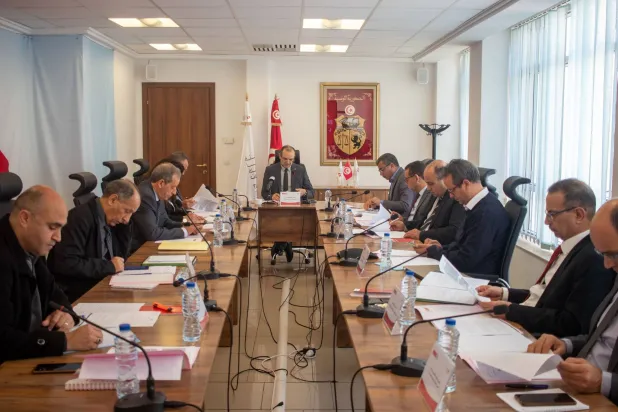 هيئة الانتخابات خلال اجتماع تحضيري للانتخابات المقبلة (موقع الهيئة)