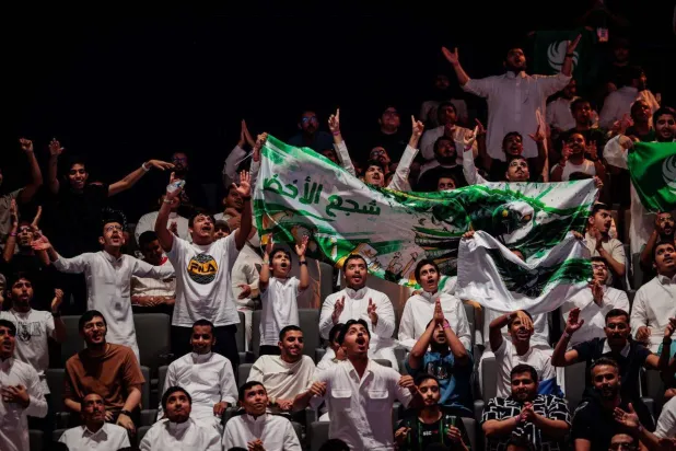 الجماهير السعودية دعمت لاعبيها بشكل لافت خلال البطولة (الشرق الأوسط)