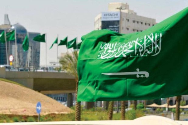 The flag of Saudi Arabia. Asharq Al-Awsat