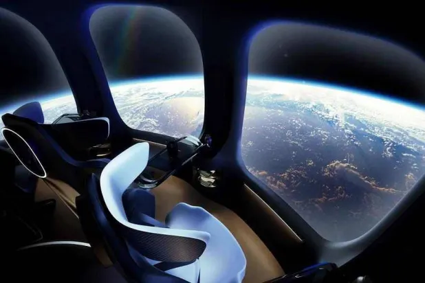 صورة داخلية لكبسولة «هالو سبيس» الفضائية (الشرق الأوسط)