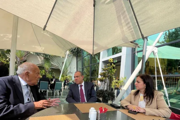 وزير الخارجية المصري والبروفيسور مجدي يعقوب يستعرضان تطورات تأسيس مركز مجدي يعقوب رواندا - مصر للقلب (الخارجية المصرية)