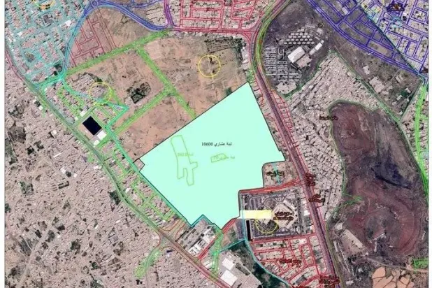 A schematic of the area that the Houthi group decided to allocate to an investor (X)