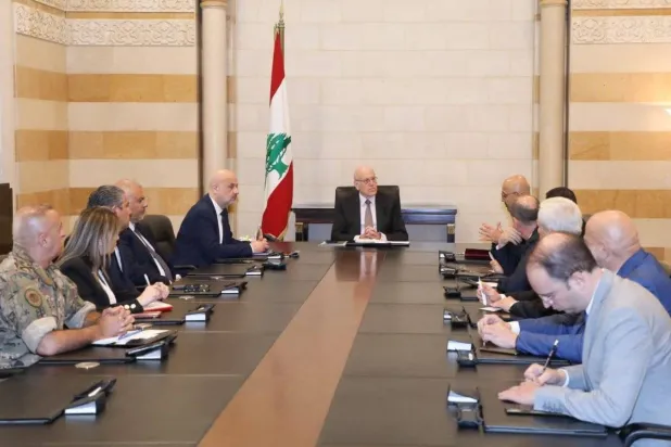 A ministerial meeting at Lebanon’s Grand Serail: Photo: X account of the premiership 