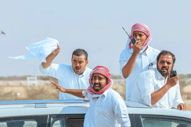 منافسة مثيرة شهدتها منافسات اللقايا (الشرق الأوسط)