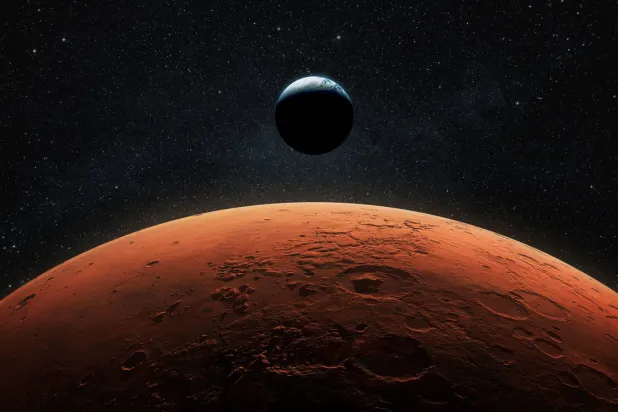 المريخ الأحمر متعة للعين (شاترستوك)