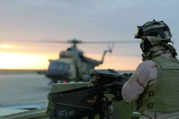 صورة من قاعدة عين الأسد في الأنبار بالعراق (رويترز)