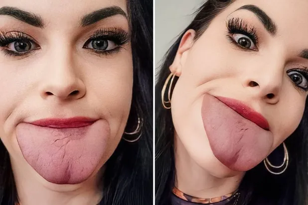 بريتاني لاكايو من هيوستن بولاية تكساس تحصد لقب صاحبة أوسع لسان في العالم (موسوعة غينيس للأرقام القياسية)