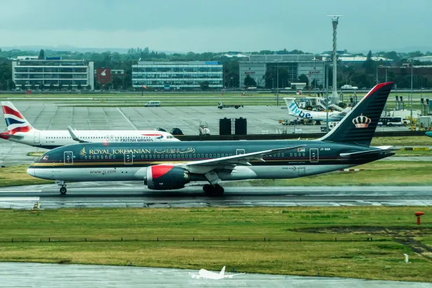 طائرة تتبع الخطوط الملكية الأردنية (صفحة الشركة على فيسبوك)