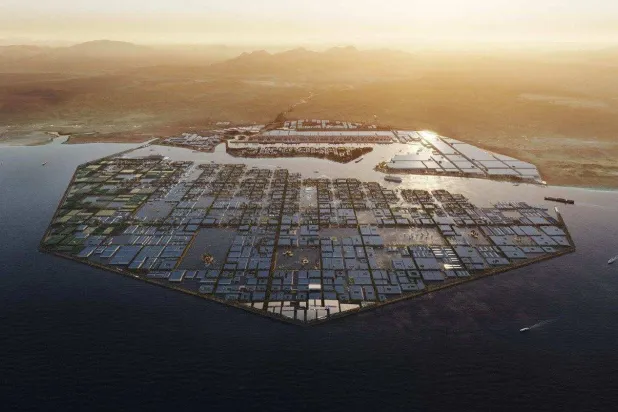 أوكساجون التابعة لمنطقة «نيوم» السعودية (الشرق الأوسط)