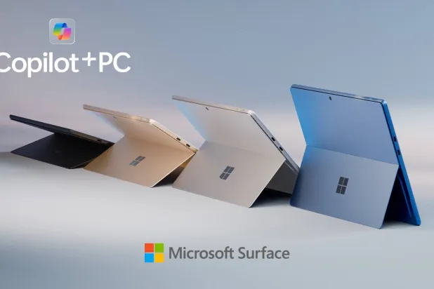 يستخدم «Surface Pro» معالج «NPU» قوياً يتيح للذكاء الاصطناعي تنفيذ 45 تريليون عملية بالثانية (مايكروسوفت)