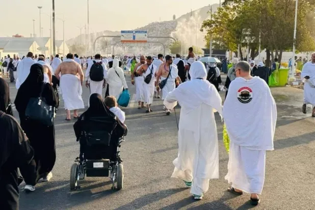 الحجاج المصريون النظاميون يؤدون مناسك الحج (أرشيفية - وزارة التضامن الاجتماعي)