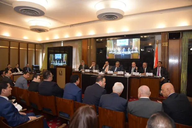 اللجنة الدستورية والتشريعية بمجلس النواب خلال مناقشة مشروع قانون الإجراءات الجنائية الجديد (البرلمان المصري)