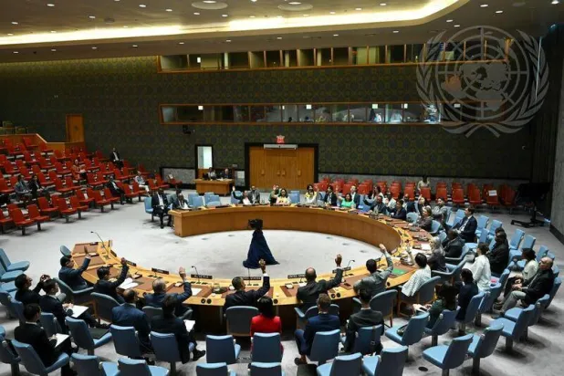 مجلس الأمن مجتمعاً في نيويورك (الأمم المتحدة)
