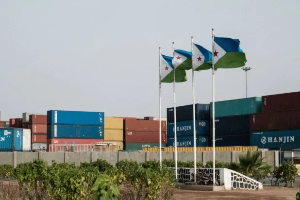 أحد الموانئ في جيبوتي (أ.ف.ب)
