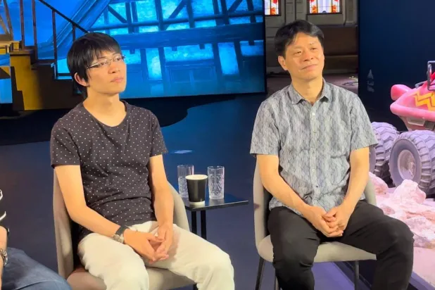 كيتاسي وناوكي مندهشان من شغف السعوديين بالألعاب الإلكترونية (الشرق الاوسط)