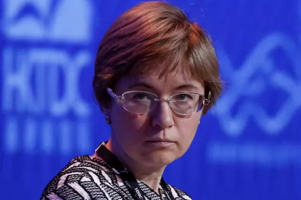 كسينيا إيودايفا النائبة الأولى لمحافظ بنك روسيا تحضر المنتدى المالي الآسيوي في هونغ كونغ يوم 16 يناير2017 (أرشيفية- رويترز)