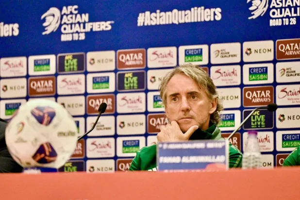 الإيطالي مانشيني المدير الفني للمنتخب السعودي (واس)